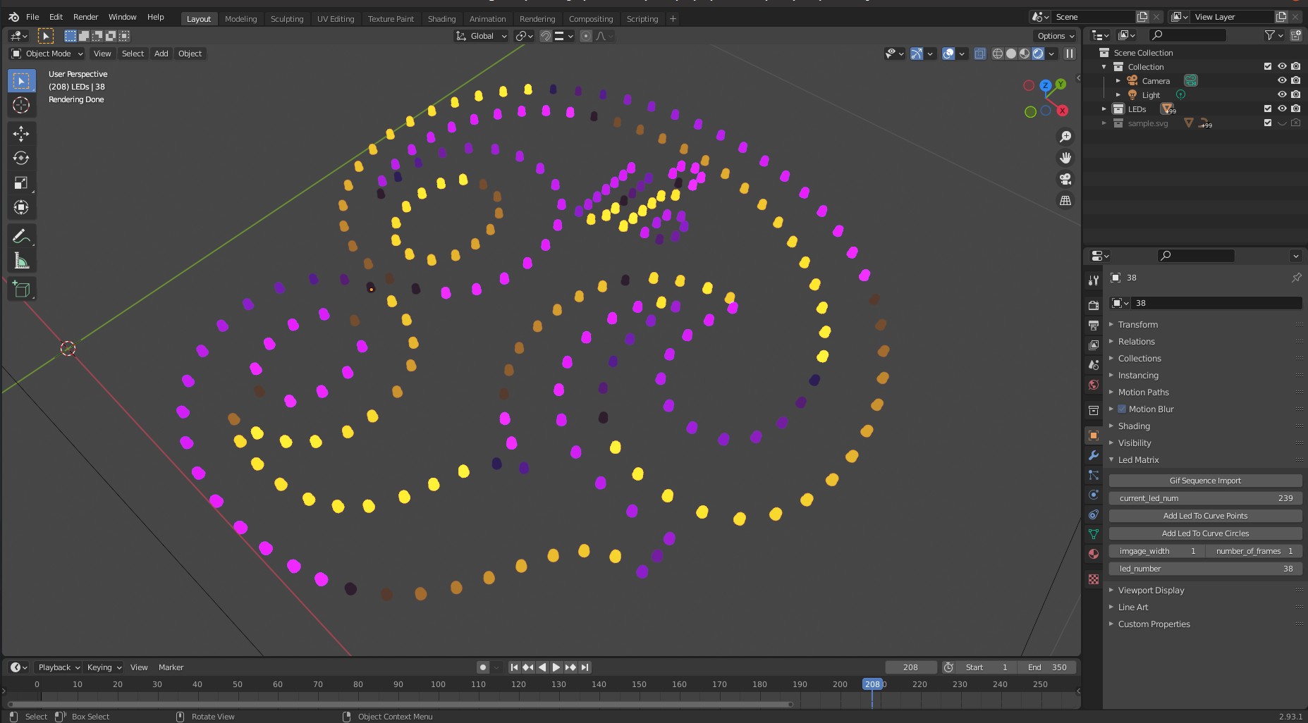 Led Sequence Animation Add-on