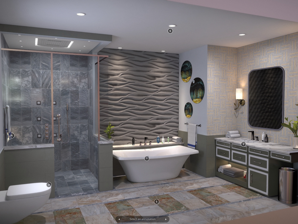 Interactive Bathroom Interior