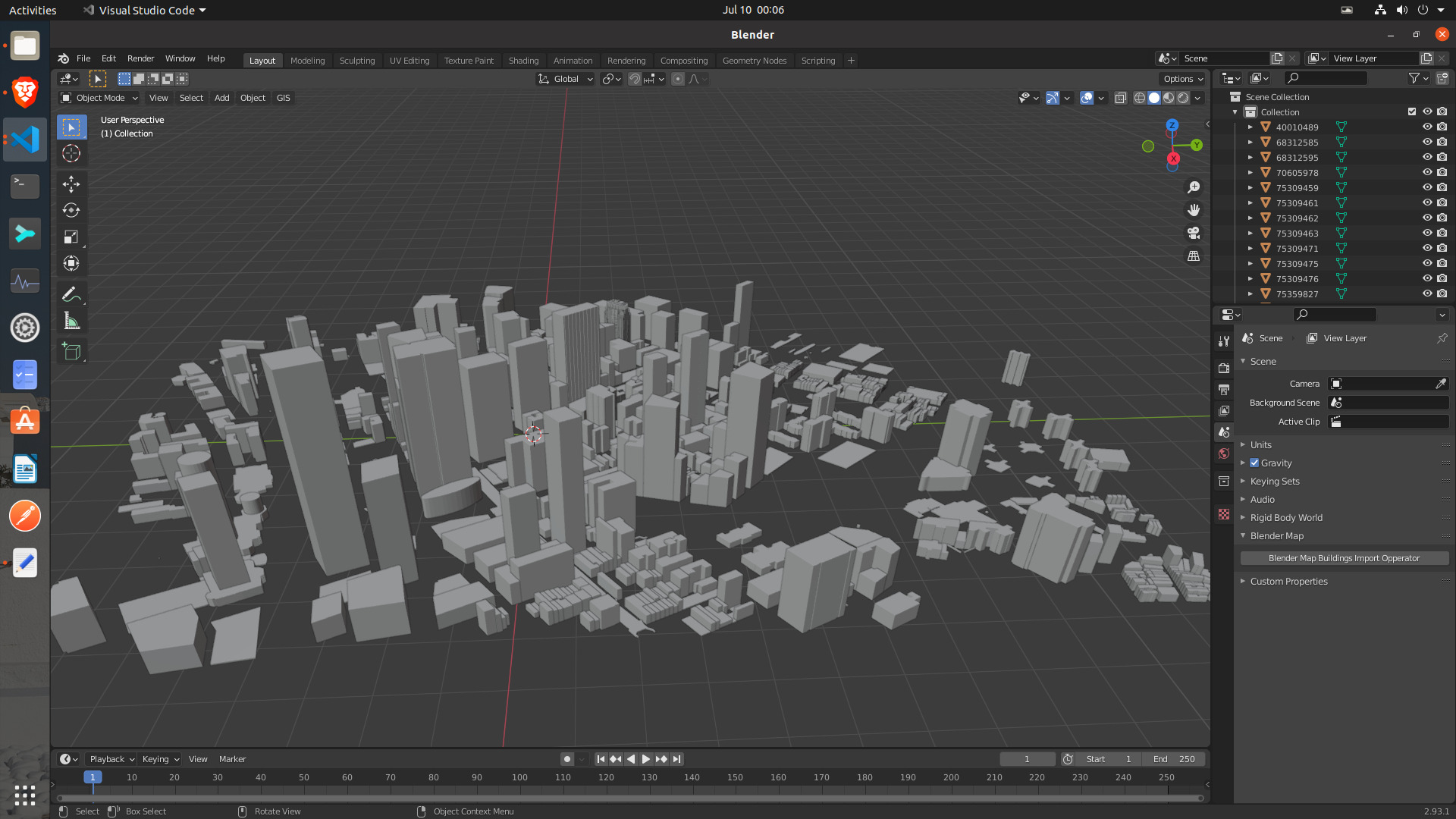 GIS addon For Blender